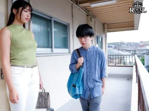 隣人の長身美女の魅力に惹かれてしまう